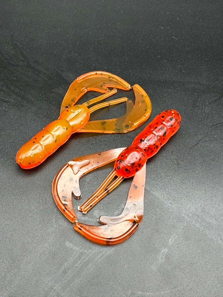 2.5'' Craw Laminate (two-tone) - Pack of 9 (jig head not included)