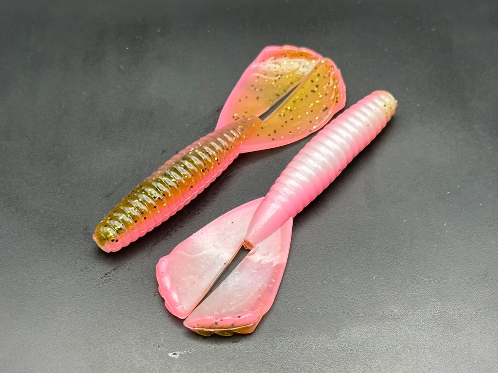 3.5" Grub Laminate (two-tone) - Pack of 6 (hook not included)