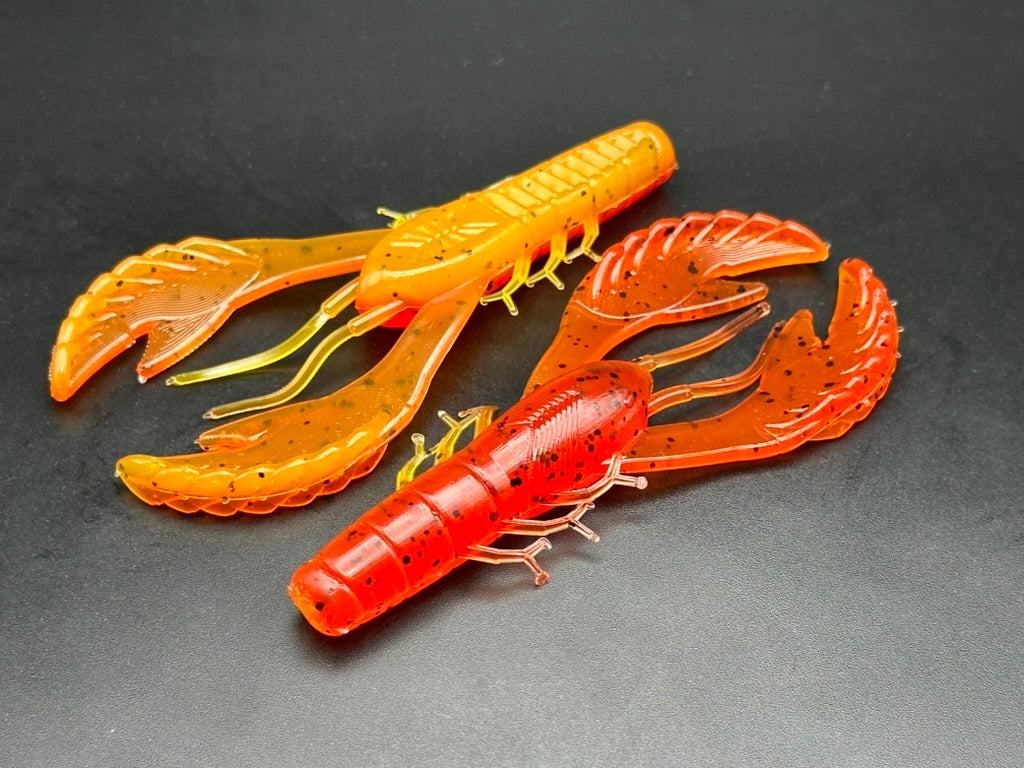 4" Craw Laminate (two-tone) - Pack of 6 (hook not included)
