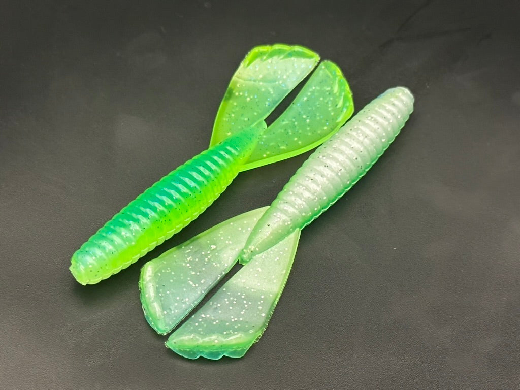 3.5" Grub Laminate (two-tone) - Pack of 6 (hook not included)